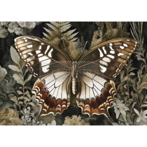 Rustling Wings - A3 decoupage