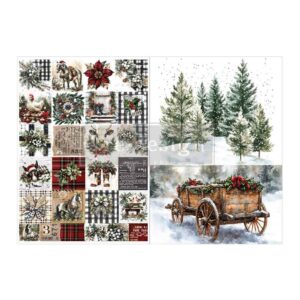 Farmhouse Frost - A4 Decoupage Set
