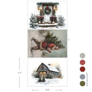Santa's Woodland Stroll A3