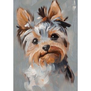 Posh Pup Portraits - A3 Decoupage Fiber