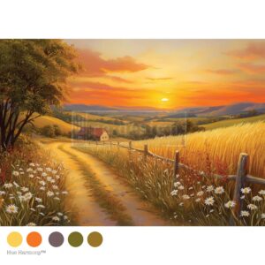 Sunset Haven - A3 decoupage