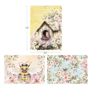 Among Wildflowers - A4 Decoupage