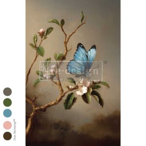 Cerulean Soliloquy - Decoupage 19.5" x 30"