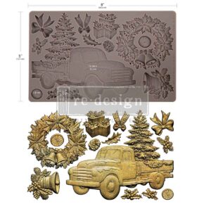 Country Christmas Delivery - Decor Mould 5" x 8"