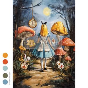 A Trail of Hearts & Hares - A3 Decoupage he