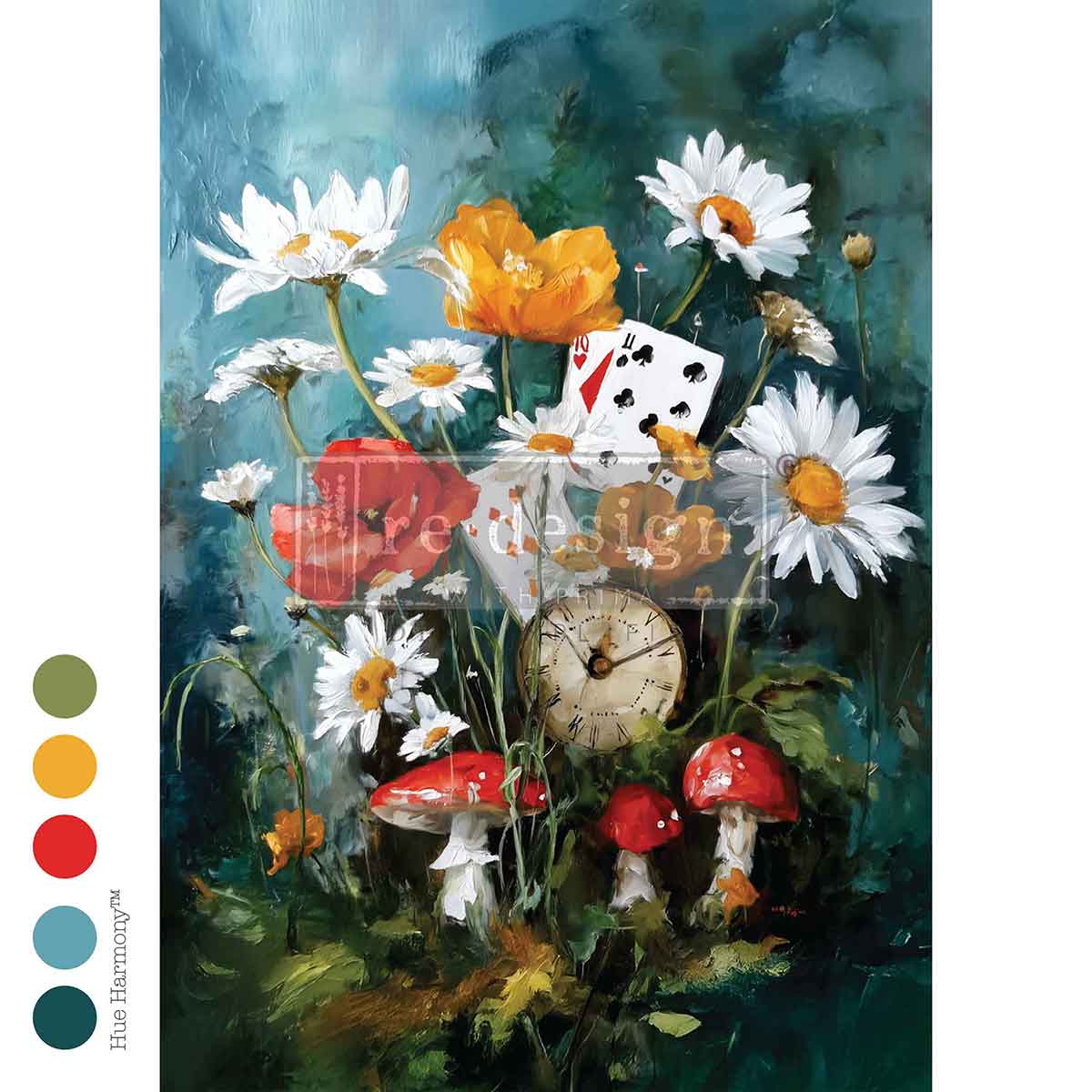 Time Rooted in Wonderland - A2 Decoupage