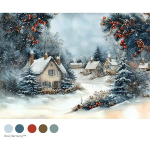 Winter Hearth - A4 Decoupage