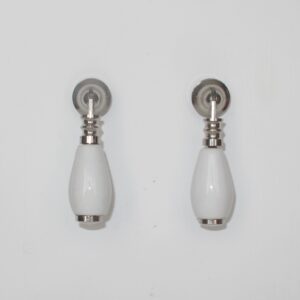 Tear Drop Knob - White